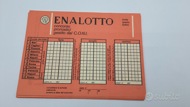 Enalotto 27 schedine nuove.23 normali.4 sistema.80
