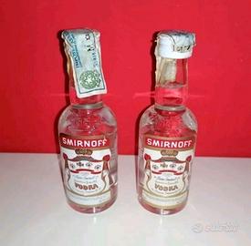 Bottiglie mignon vodka dry gin genepy cognac