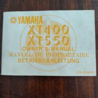 manuale Yamaha XT400-550