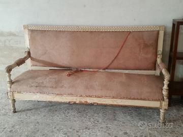 Salotto antico vari pezzi divano, sedia ecc