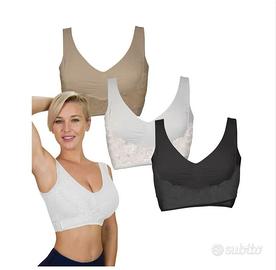 3 Reggiseni push up sportivi taglia L
