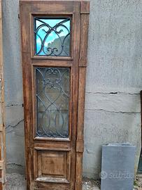 portone in legno massello 