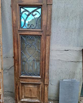 portone in legno massello 