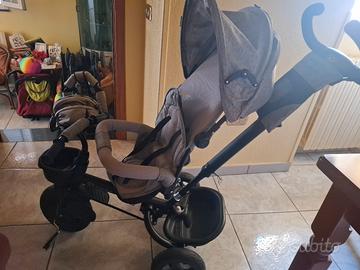 triciclo evolutivo con maniglione per genitore