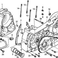 Motore completo honda cn 250 spazio + accessori