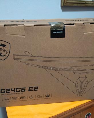 MSI G24C6 E2 Monitor 24” Curvo – GARANZIA