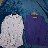 Camicia e Maglioncino in cotone.