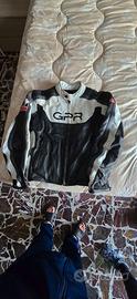 Giacca moto in pelle taglia L