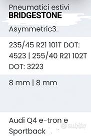 gomme estive per AUDI Q4 e trone Sportback 