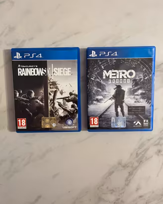 Giochi PS4, PS3, PS2 e Xbox 360.