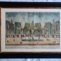 Quadro_stampa antica La Venaria Reale del 1737