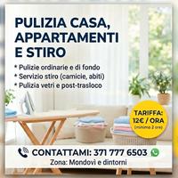 Servizio di Pulizia Casa, Appartamenti e Stiro Cap