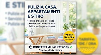Servizio di Pulizia Casa, Appartamenti e Stiro Cap