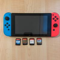 Nintendo switch + 1 controller + 4 giochi