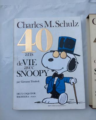 Libro con cofanetto 40ans de vie avec Snoopy