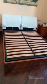 letto matrimoniale con rete a doghe 
