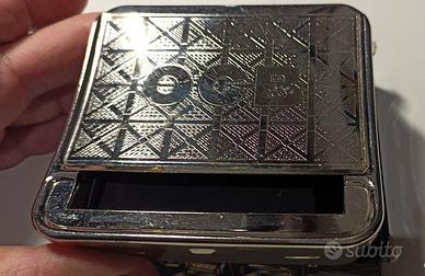 OCB Automatic Rolling Box Silver Cigarette Roller
