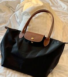 Borsa Longchamp nera taglia L