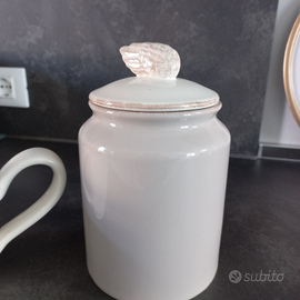 Set teiera e portabiscotti