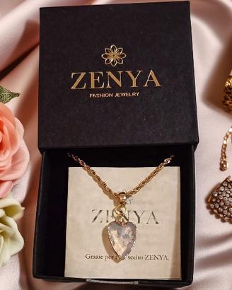 Collana ciondolo cuore Pietra di Luna 