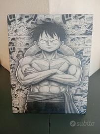 Quadretto Monkey D Luffy One Piece