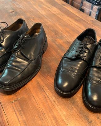 Lotto 2 paia scarpe uomo nere n. 43