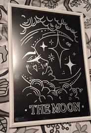 specchio inciso a mano  con cornice