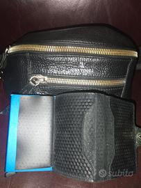 borsello e porta carte doppio