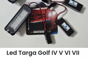 Led targa 6000k plug&play per VW Golf 4 5 6 7