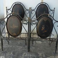 LETTO ANTICO IN FERRO BATTUTO