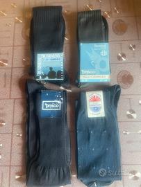 4 paia calze lunghe cotone