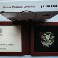 Moneta 5 EURO GIACOMO PUCCINI AG serie 2.500 pz