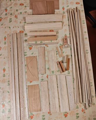 Lotto Legno Balsa e Compensato Modellismo RC