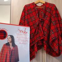 Mantella / Sciarpa Plaid Mastro Bianco