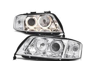 FARI XENON AUDI A6 4B 01-04 FONDO CROMATO