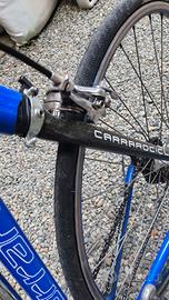 bici da corsa carraro con forcelle in carbonio 