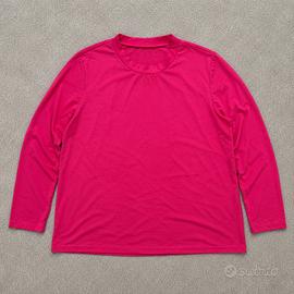 Shein Curve T-shirt Donna Fucsia XL