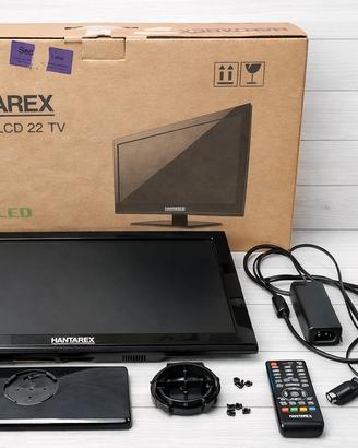 TV Hantarex 22" LED HDMI USB con telecomando