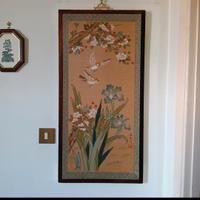 Dipinto asiatico in stile acquerello 1800