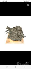 statua bronzo e marmo