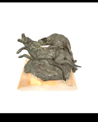 statua bronzo e marmo