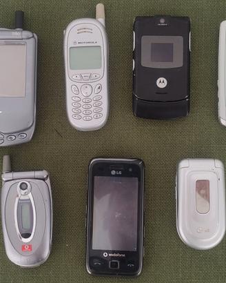 Lotto 7 Cellulari Vintage da Collezione Palm Treo