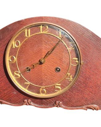 Antico orologio pendolo da tavolo Liberty deco