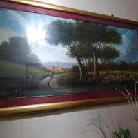 Quadro grande rettangolare con cornice