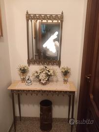 tavolino ingresso e specchio