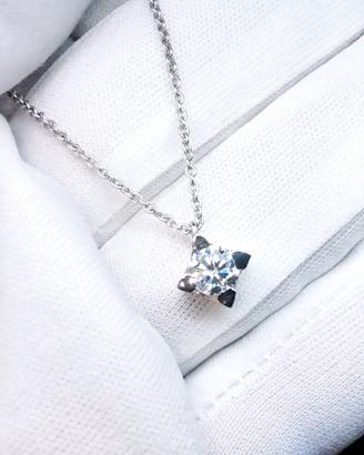 Pendente punto luce Diamante ct.0.70 IGI