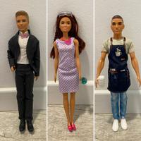 Set Barbie + 2 Ken