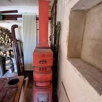 Rara Stufa a Colonna "Forlì" in Terracotta '40'50