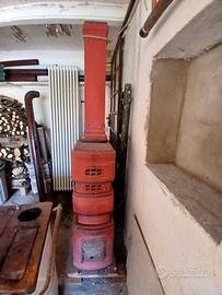 Rara Stufa a Colonna "Forlì" in Terracotta '40'50