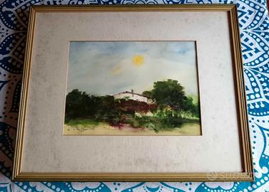 Quadro acquerello Ugo Spezi